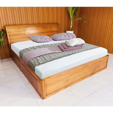 Giường ngủ gỗ sồi 2 ngăn kéo Nova