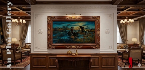 TSM-0046-☆ Tác phẩm “Cảnh gánh lúa”