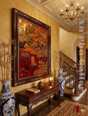 TSM-0047-☆ Tác phẩm Quang cảnh Bắc Bộ