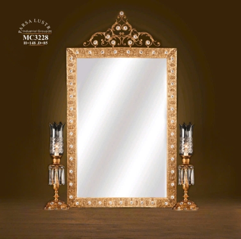 G003_Gương Hoàng Gia mạ vàng 24k bộ 3 món
