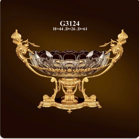 DC002_Khay để bàn mạ vàng 24K