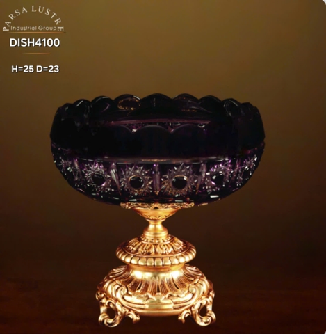 DC010_Khay để bàn mạ vàng 24K