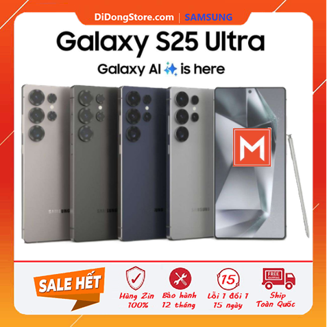 Samsung Galaxy S25 Ultra 5G 2sim chính hãng Fullbox Nguyên Seal