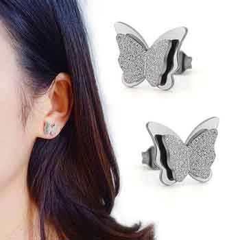 Bông tai Titan hình con bướm BT201-A