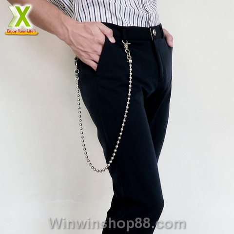 Dây xích quần dạng bi tròn hip hop V.6