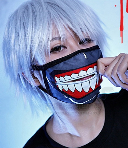 Khẩu trang Tokyo ghoul (có dây kéo)