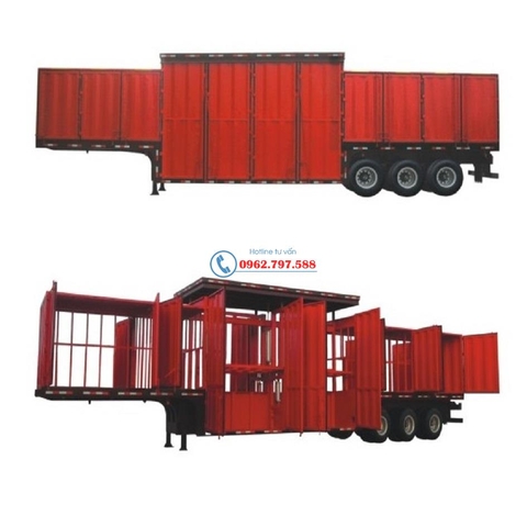 Xe sơ mi rơ moóc chuyên chở đồ uống đóng chai