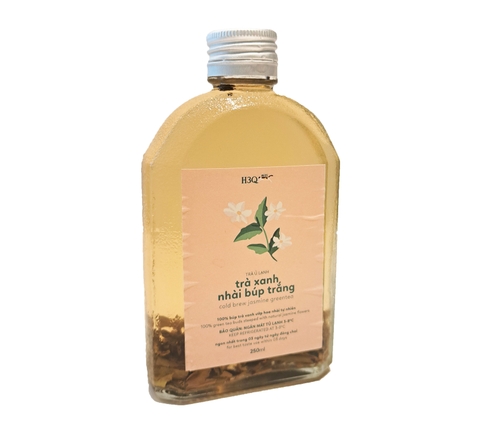 Trà xanh nhài búp trắng ủ lạnh H3Q Miki chai 250ml