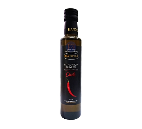 Dầu ô liu nguyên chất vị cay Olympias Hy Lạp chai 250ml