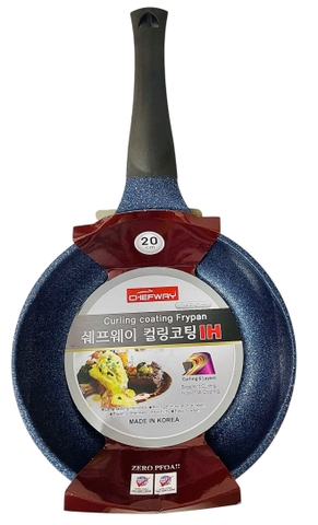 [Đáy Từ] Chảo Đá Nông/Sâu Lòng Chống Dính Chefway Nhập Khẩu Hàn Quốc Đường Kính 20 - 24 - 26 - 28 - 30 cm