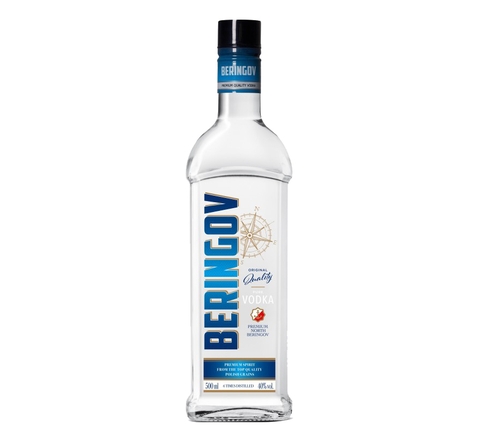Vodka Beringov Ba Lan (Chưng Cất 6 Lần) 500ml 40%