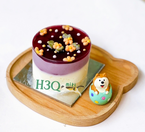 Bánh Mousse sữa chua việt quất mini H3Q Miki (từ bơ sữa New Zealand)