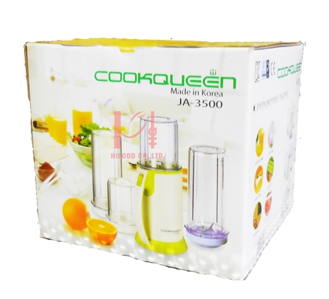 Máy xay sinh tố 4 cối Cookqueen JA-3500 Hàn Quốc (xám)