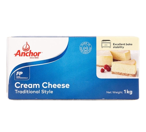 Cream Cheese (Phô Mai Kem) Anchor New Zealand hộp 1kg