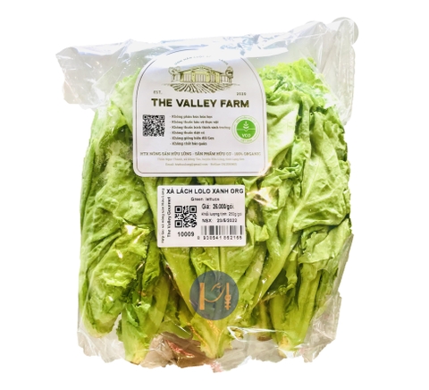 Xà lách LOLO hữu cơ The Valley Farm (Lạng Sơn) mớ 250g