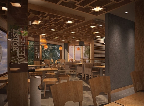 Mẫu quán cà phê đẹp 4