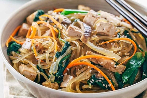 Miến xào cua Hàn Quốc