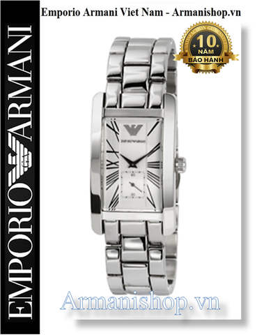 ⌚️Đồng Hồ Nữ Emporio Armani Mặt Chữ Nhật Dây Kim Loại AR0146