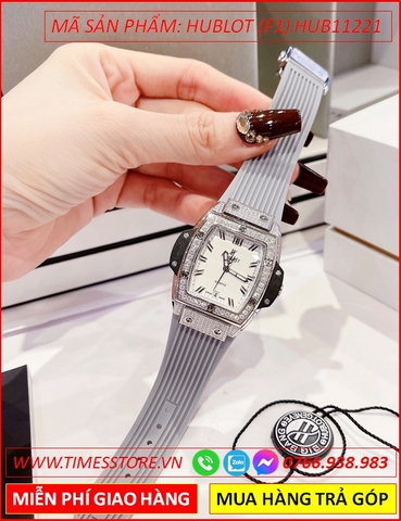 dong-ho-nu-hublot-f1-spirit-mat-trang-dinh-da-silicone-xam-timesstore-vn