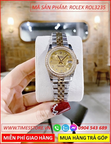 dong-ho-nu-rolex-f1-automatic-mat-dinh-da-day-demi-vang-gold-timesstore-vn