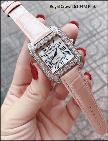 Đồng hồ Nữ Royal Crown 6104M Pink