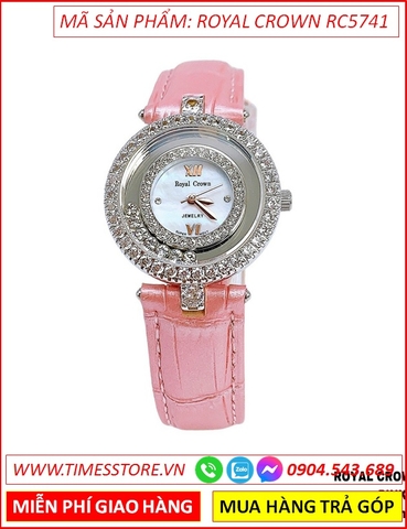 dong-ho-nu-royal-crown-jewelry-mat-dinh-da-day-da-hong-timesstore-vn