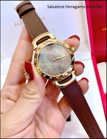 Đồng hồ Salvatore Ferragamo Nữ dây da Nâu SAL6240 (32mm)