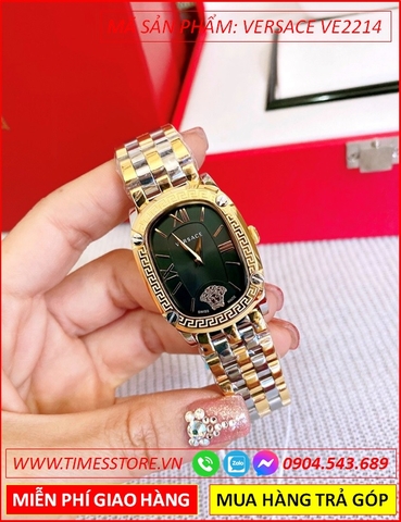 Đồng hồ Nữ Versace New Couture Mặt Chữ Nhật Demi Vàng Gold (36mm)