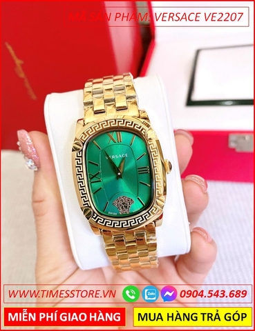 Đồng hồ Nữ Versace New Couture Mặt Chữ Nhật Vàng Full Gold (36mm)