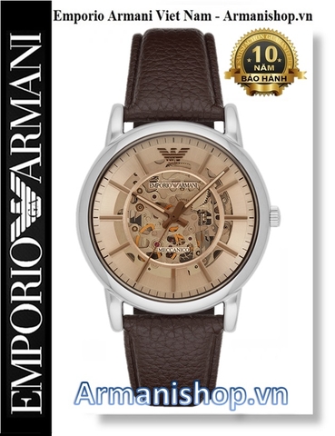 ⌚️Đồng Hồ Nam Emporio Armani Dây Da Meccanico Automatic AR1982