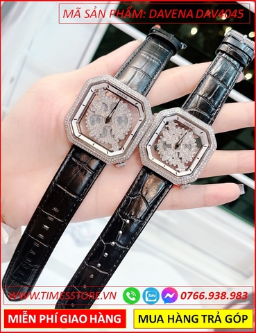 set-dong-ho-cap-doi-davena-mat-vuong-canh-hoa-xoay-dinh-da-swarovski-silver-day-da-den-dep-gia-re-timesstore-vn
