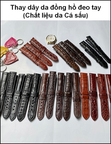 ⚡️Thay dây da Cá sấu cho đồng hồ đeo tay ⚡️Bền ⚡️Đẹp ⚡️Giá Rẻ ⚡️TPHCM⚡️