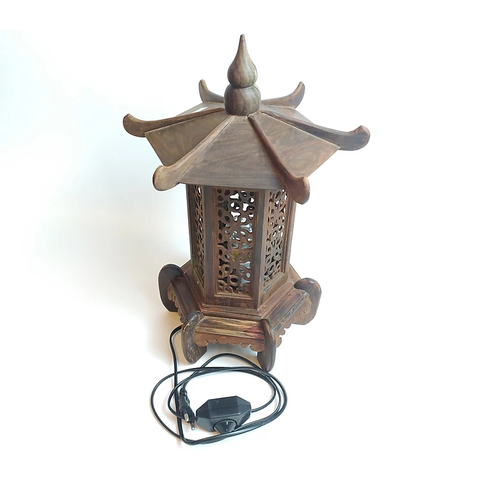 Đèn thờ gỗ trắc - Đèn trắc hoa văn