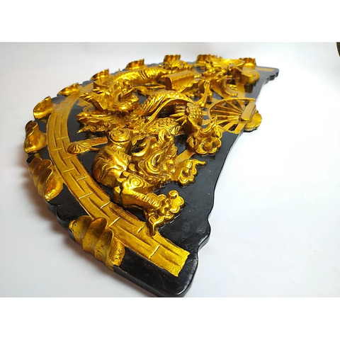 Quạt tứ linh - Quạt  gỗ treo tường - Quạt gỗ tứ linh - Quạt gỗ sà cừ.