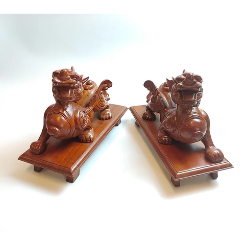 Đôi Tì Hưu gỗ hương