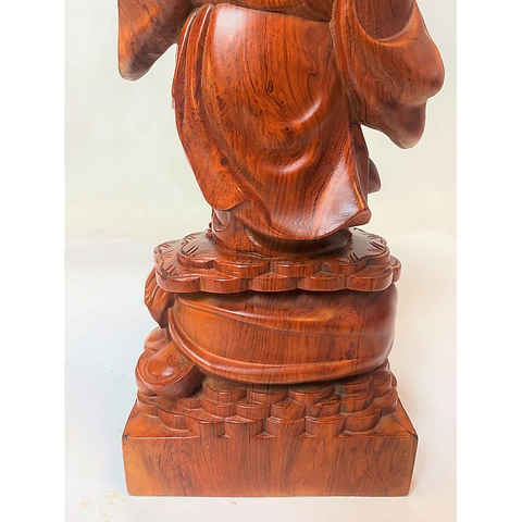 Tượng gỗ để bàn - Phật Di Lặc hoà bình Thế giới
