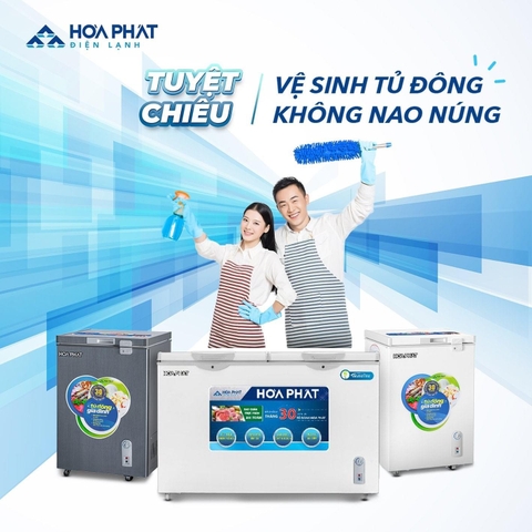 Hướng dẫn vệ sinh tủ đông hòa phát tốt nhất