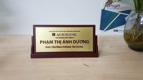 Biển chức danh agribank