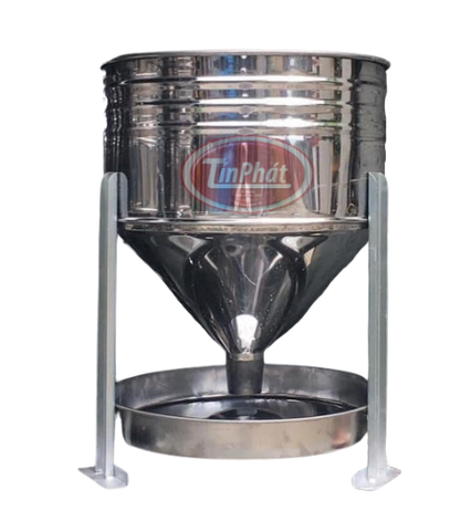 Máng ăn cho vịt inox 1 bao chứa 25kg cám