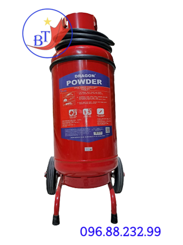 Bình chữa cháy xe đẩy DRAGON loại bột MFTZL ABC 35kg có tem kiểm định