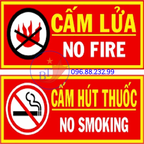Bộ cấm lửa cấm hút thuốc