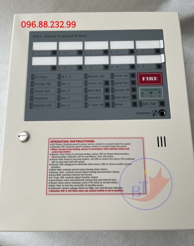 Tủ điều khiển báo cháy trung tâm 8 kênh HORING AH-00212