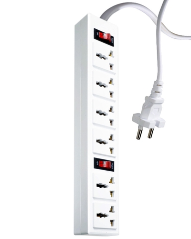 Ổ cắm điện ĐQ 6 lổ 5m