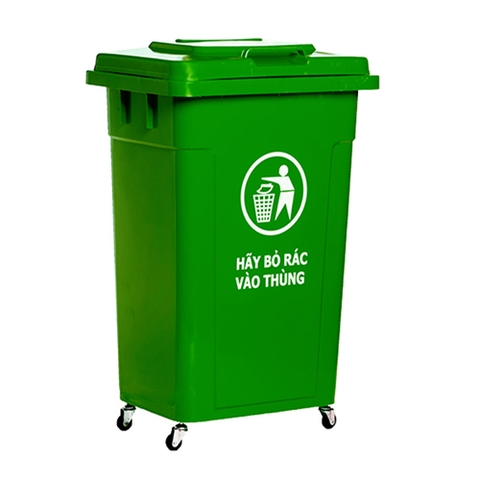 Thùng rác công cộng nắp kín 90L