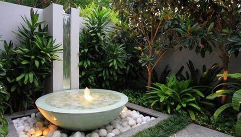 Tiểu Cảnh Cột Nước