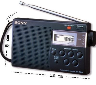 ĐÀI RADIO SONY ICF-M260 ( AM/ FM/ TV digital tuning radio )