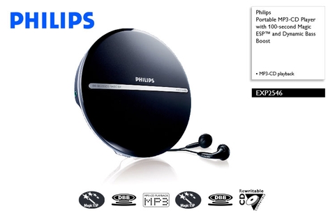 MÁY NGHE ĐĨA CD WALKMAN PHILIPS EXP-2546