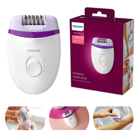 Máy nhổ lông chân, nách PHILIPS SATINELLE BRE225 CHUẨN HÃNG