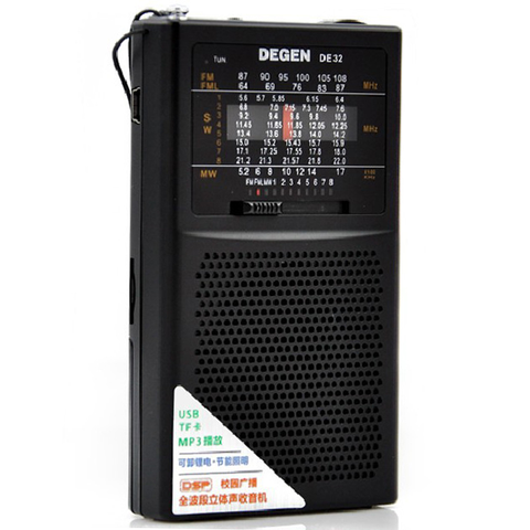 ĐÀI RADIO MINI NGHE NHẠC DEGEN DE32 CAO CẤP