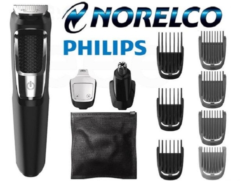 BỘ TÔNG ĐƠ CẮT TÓC TỈA RÂU PHILIPS MG3750 NEW Philips Norelco Multi Groomer 3000/MG3750